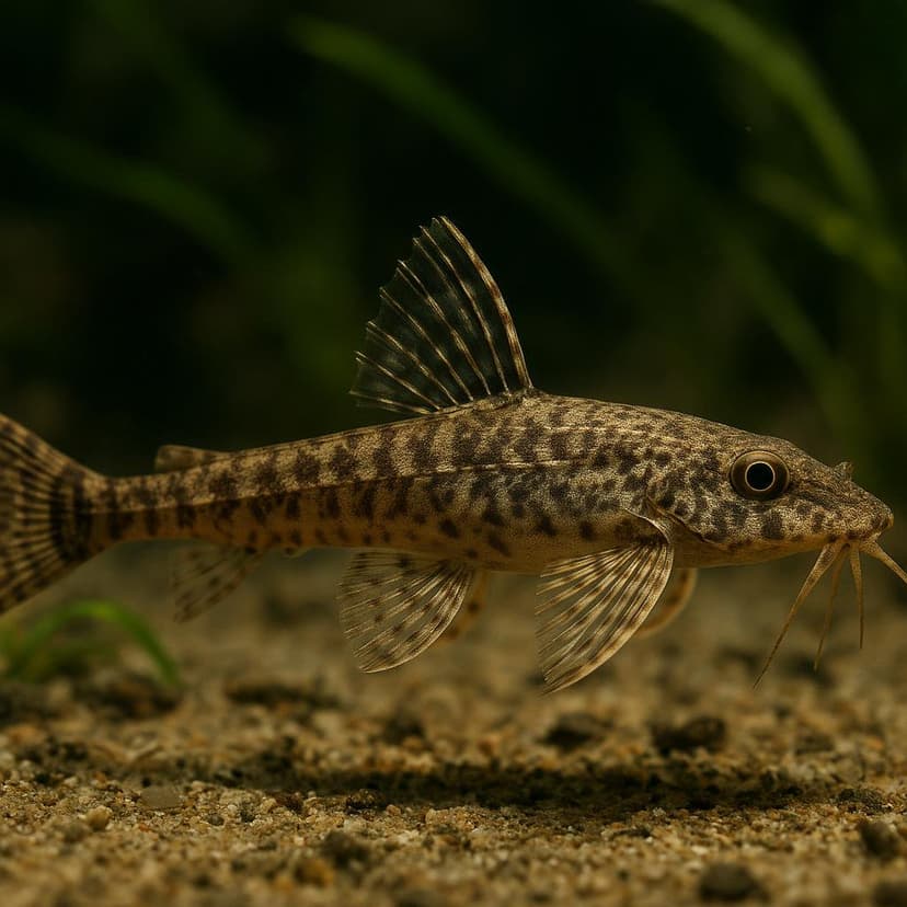 AI-generated illustration of Chocolate-colored catfish