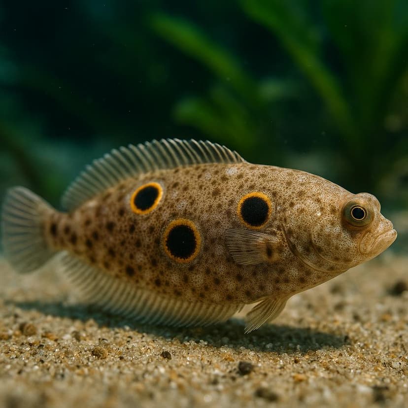 AI-generated illustration of Three-spot righteye flounder