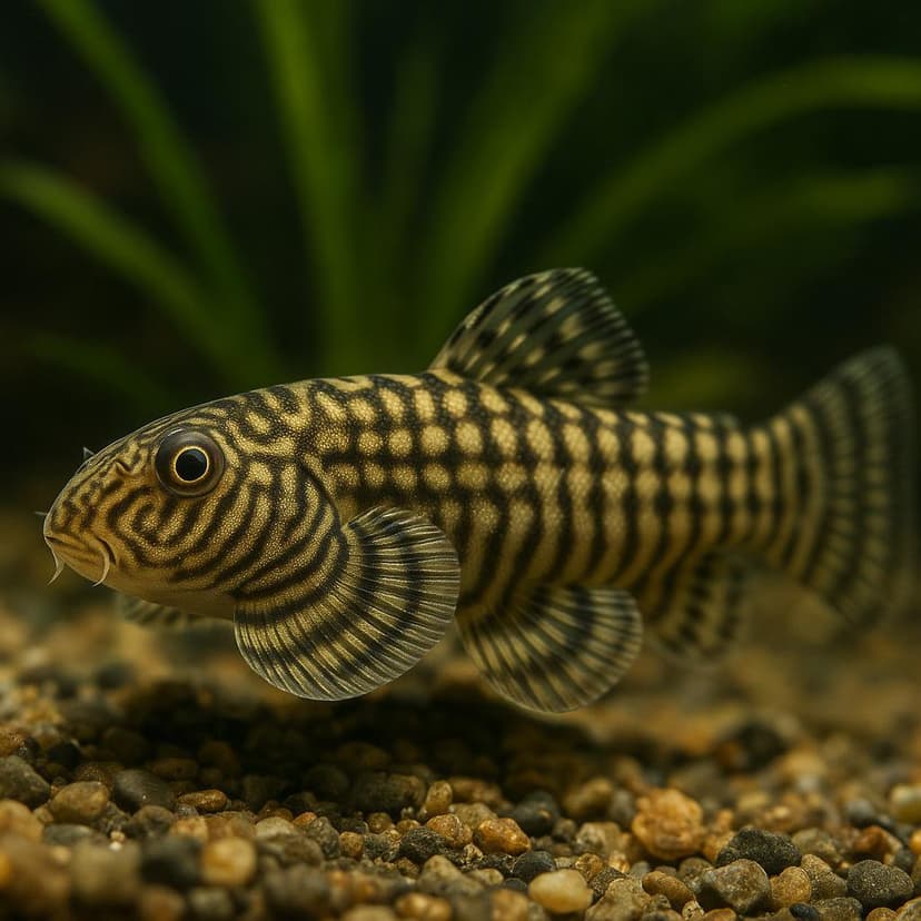 AI-generated illustration of Reticulated hillstream loach