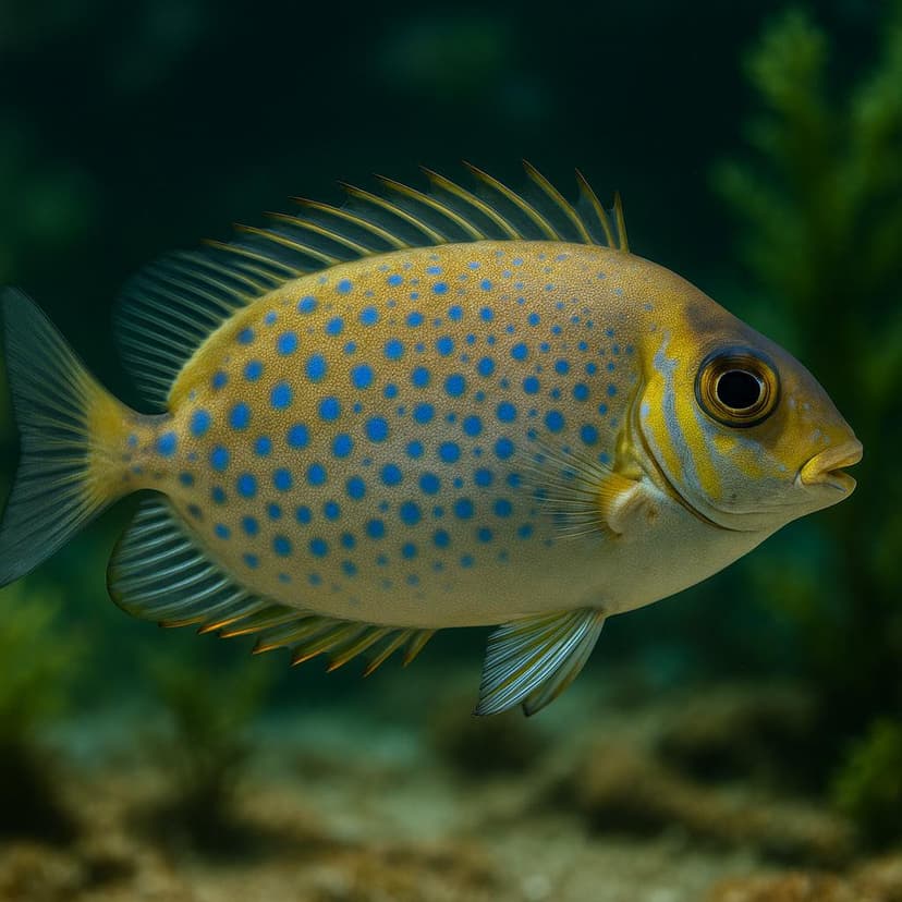 AI-generated illustration of Bicolored foxface