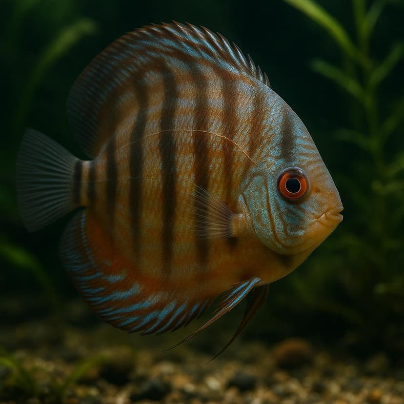 AI-generated illustration of Blue discus