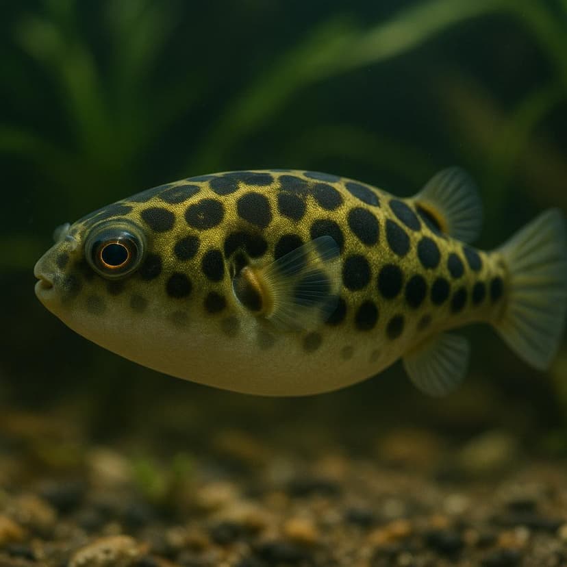 AI-generated illustration of Green Spotted Puffer