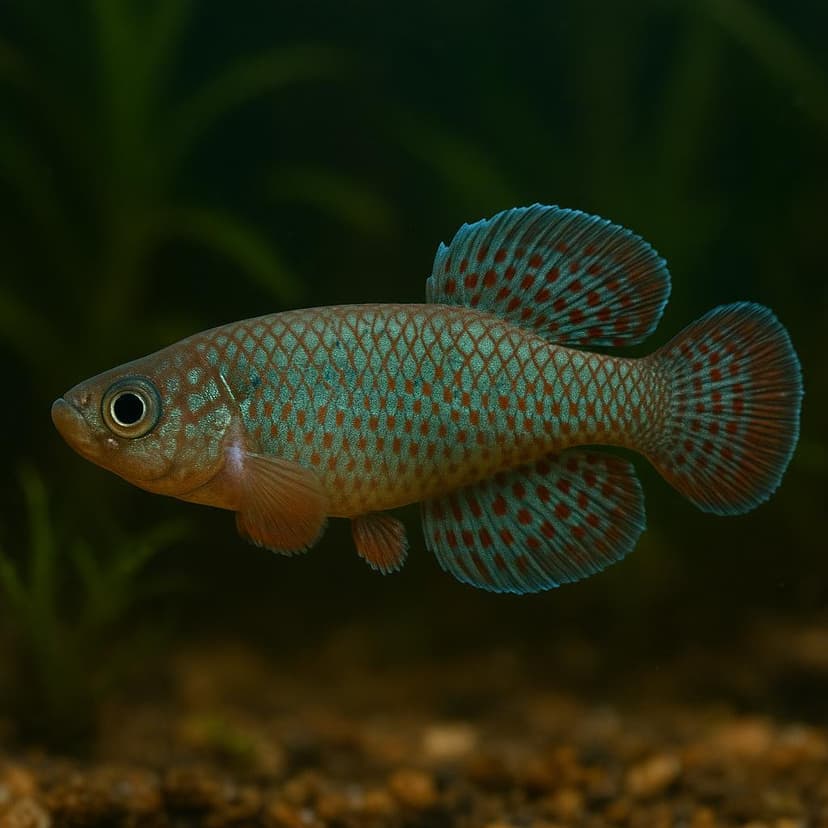 AI-generated illustration of Elongate killifish