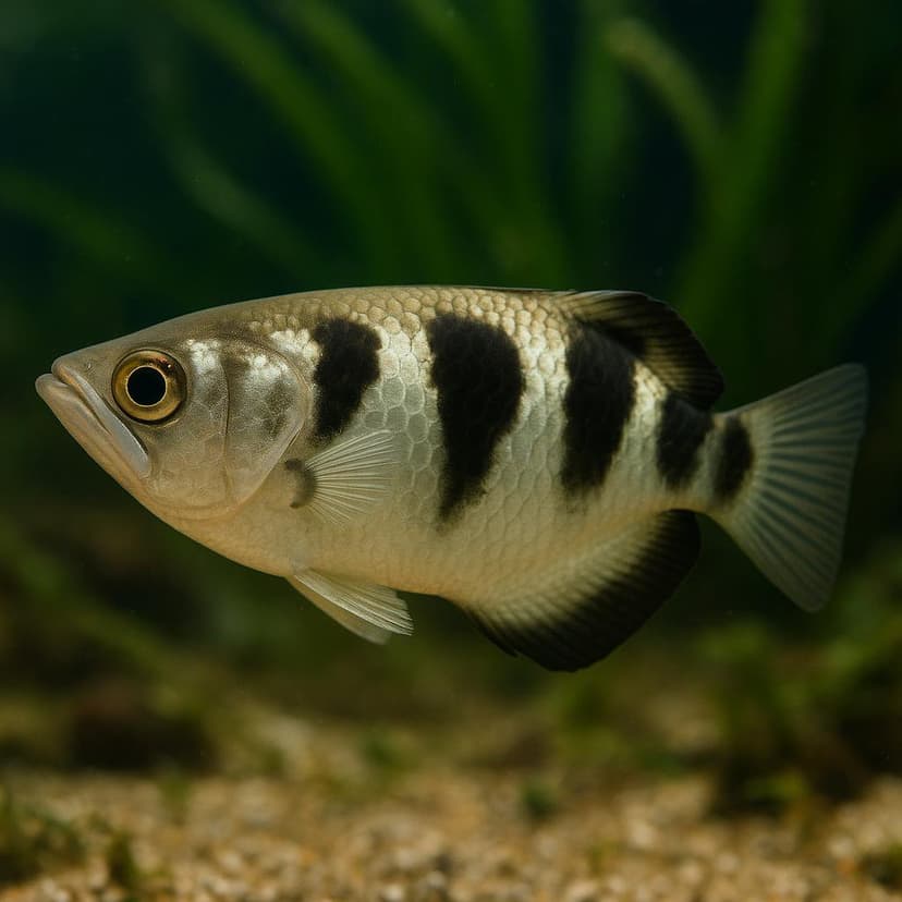 AI-generated illustration of Clouded archerfish