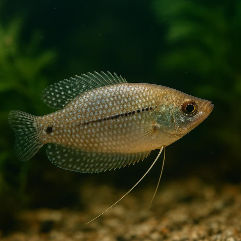 AI-generated illustration of Pearly hairtail