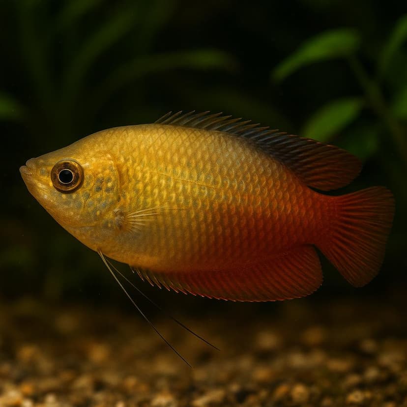AI-generated illustration of Honey gourami