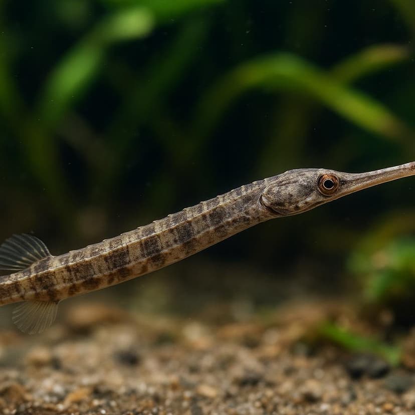 AI-generated illustration of Hairy pipefish