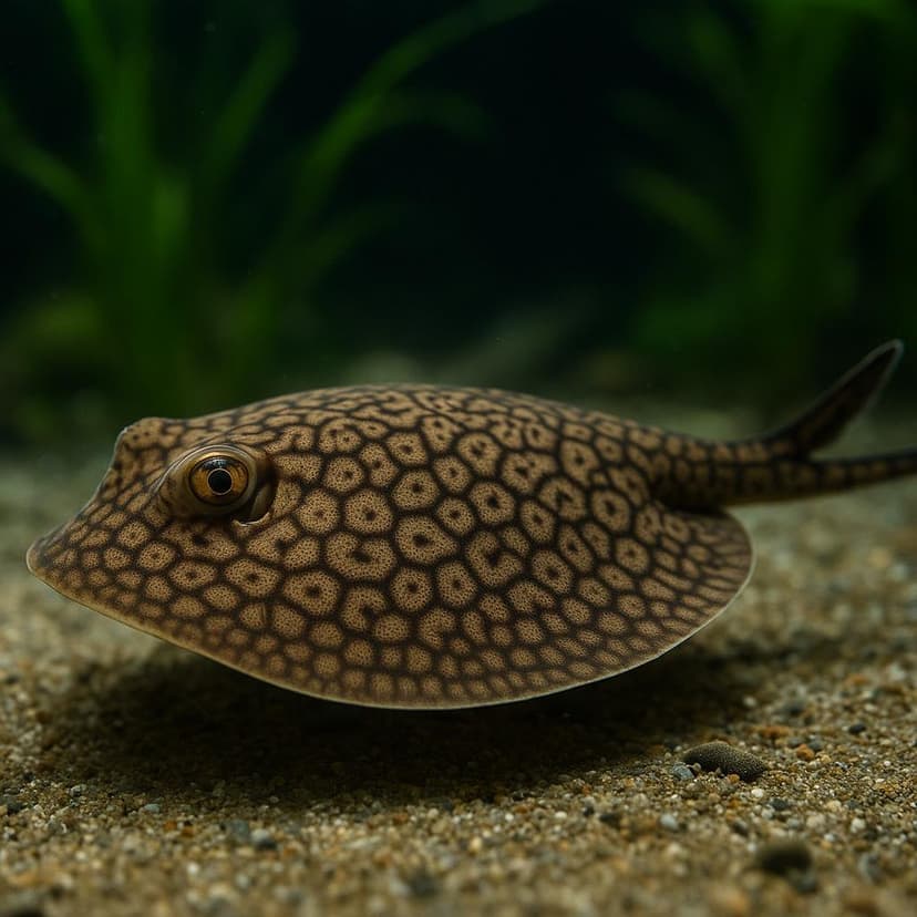 AI-generated illustration of Reticulate round ray
