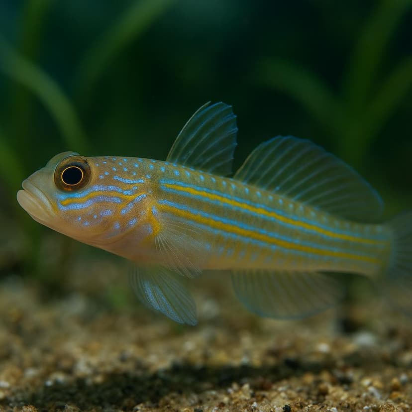 AI-generated illustration of Gold-marked shrimpgoby