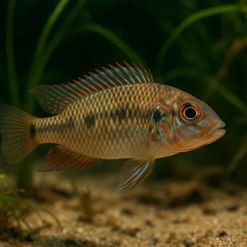 AI-generated illustration of Yellow kribensis