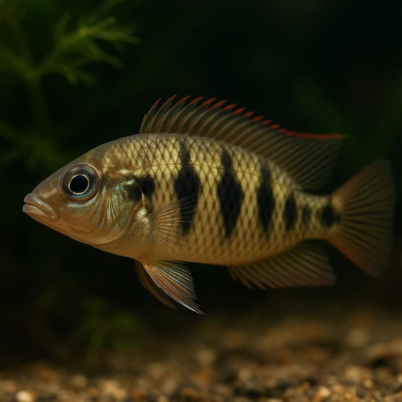 AI-generated illustration of Bandi River dwarf cichlid