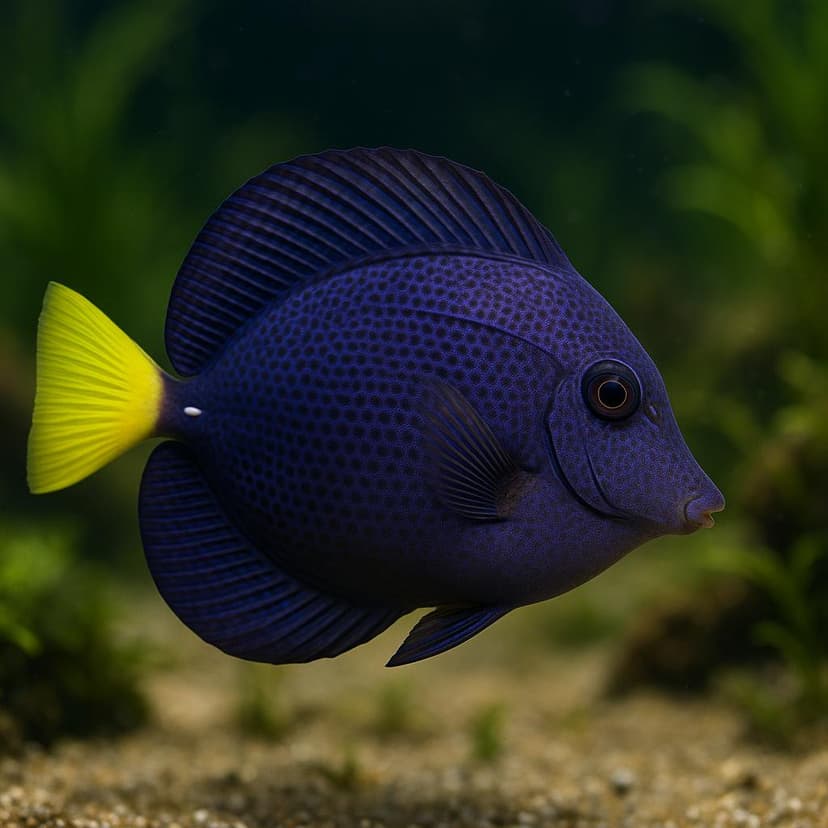 AI-generated illustration of Purple tang