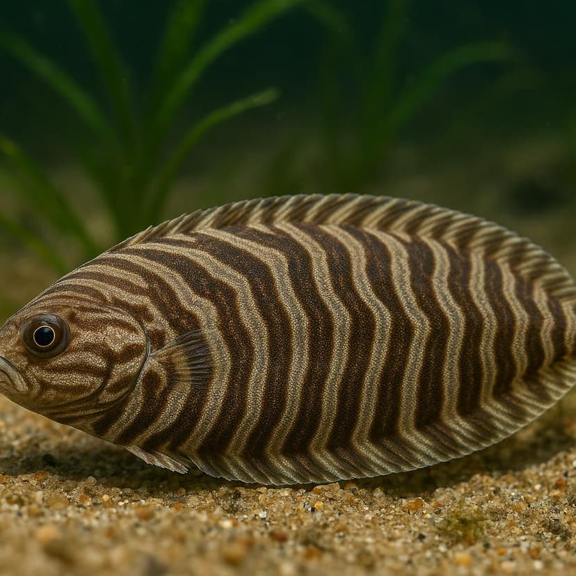 AI-generated illustration of Duskybanded sole