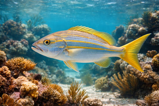 Marine aquarium with live rock