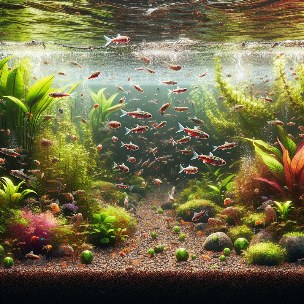 Illustration for: What Do Glowlight Tetra Eat in the Wild?