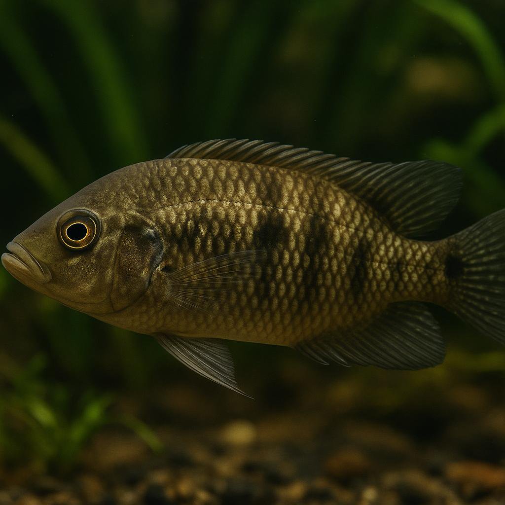 AI-generated illustration of Bigeye cichlid