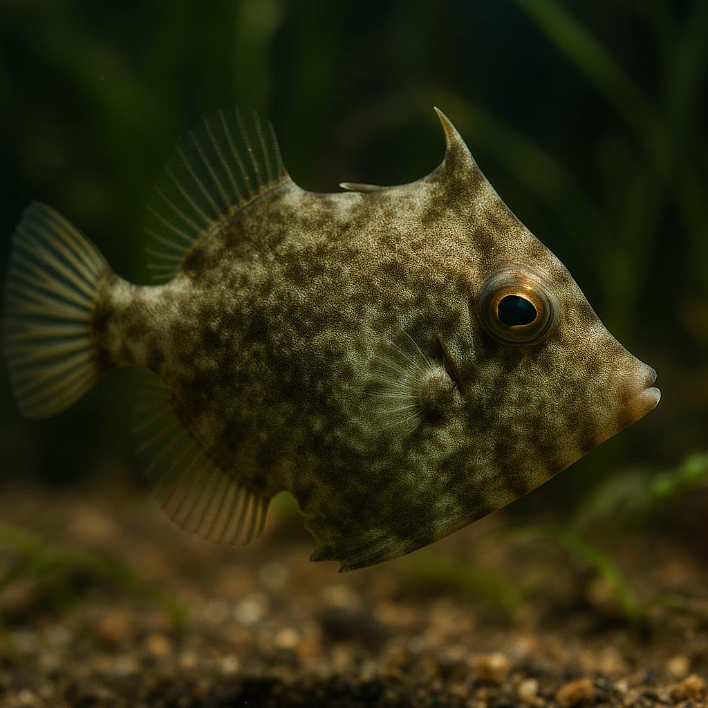 AI-generated illustration of Bristletail Filefish (Aiptasia-Eating Filefish)