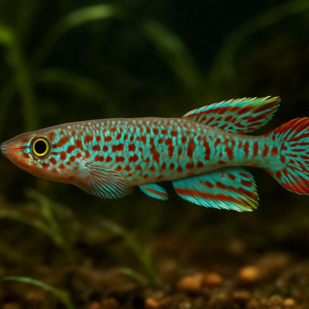 AI-generated illustration of Buytaert's killifish