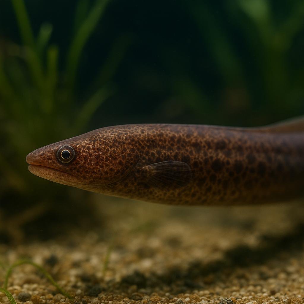 AI-generated illustration of Cartier's deepwater snake eel