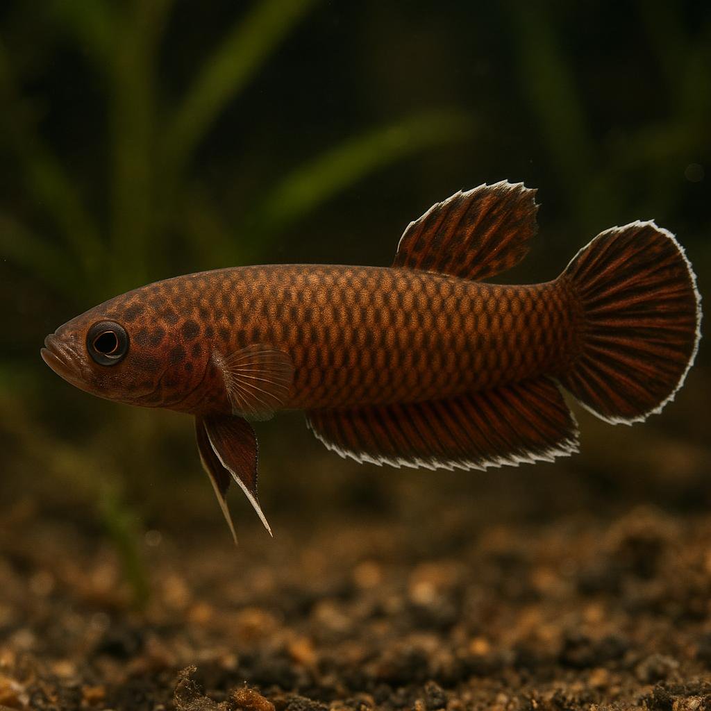 AI-generated illustration of White-Edged (Albimarginata) Betta
