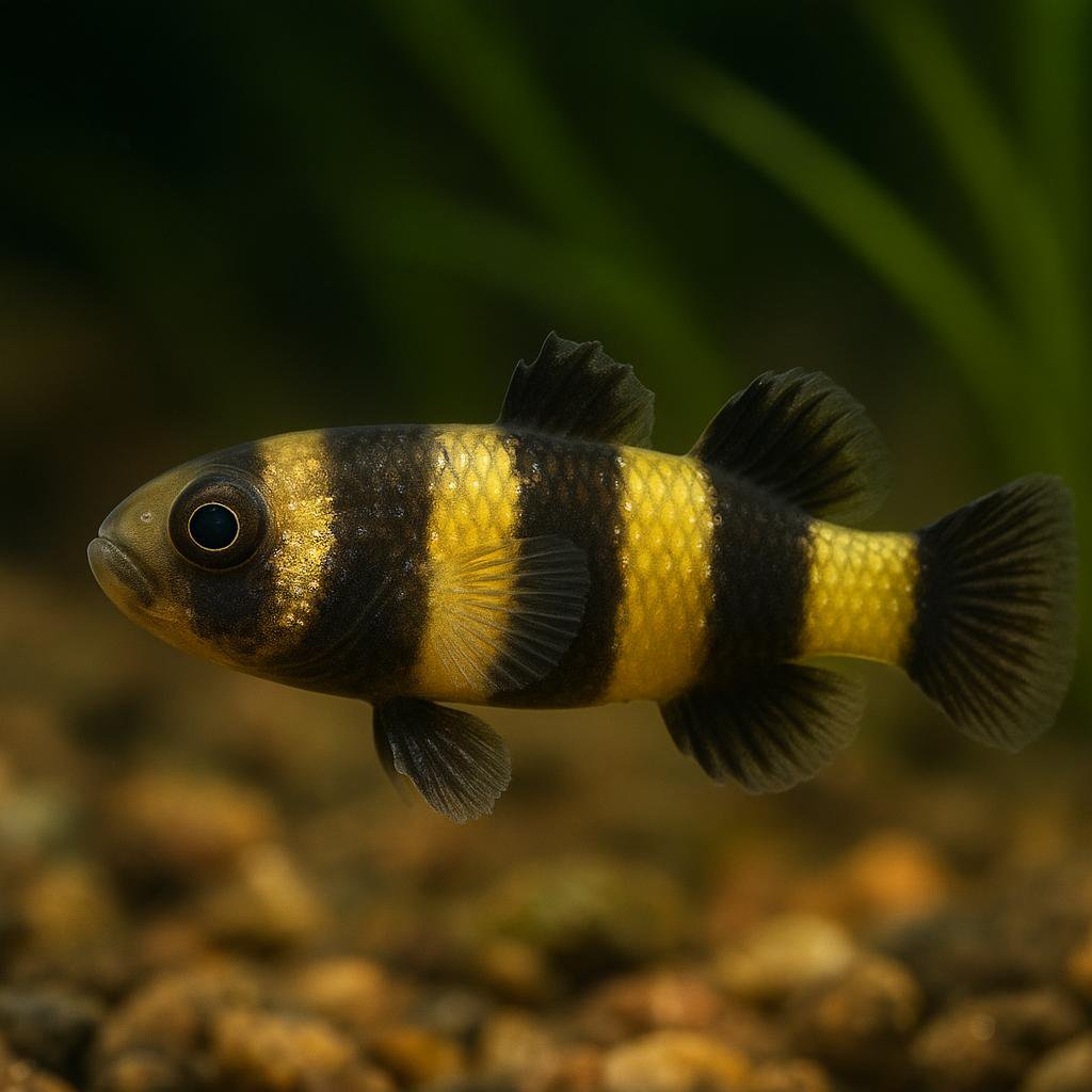 AI-generated illustration of Bumblebee goby (Bumblebee fish)