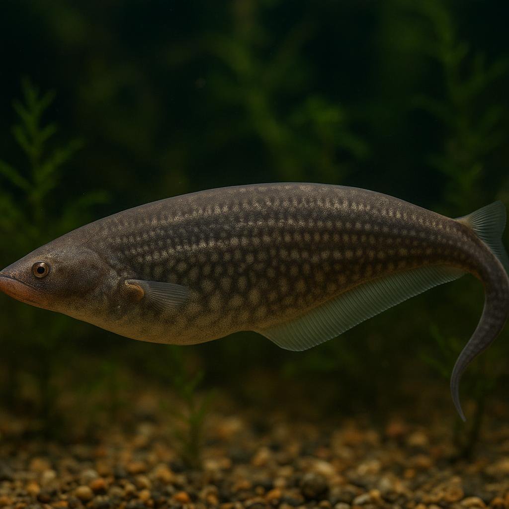 AI-generated illustration of Arraya's bluntnose knifefish