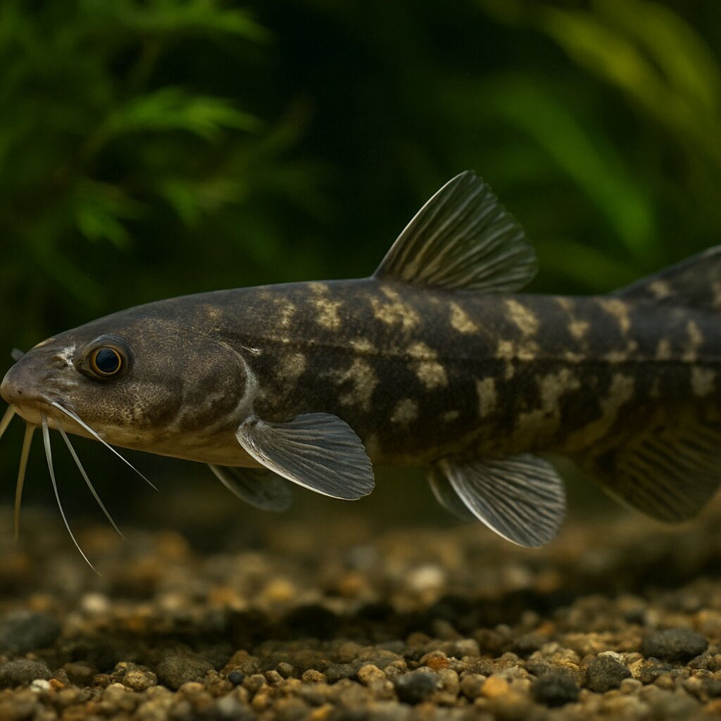 AI-generated illustration of Long-barbel torrent catfish