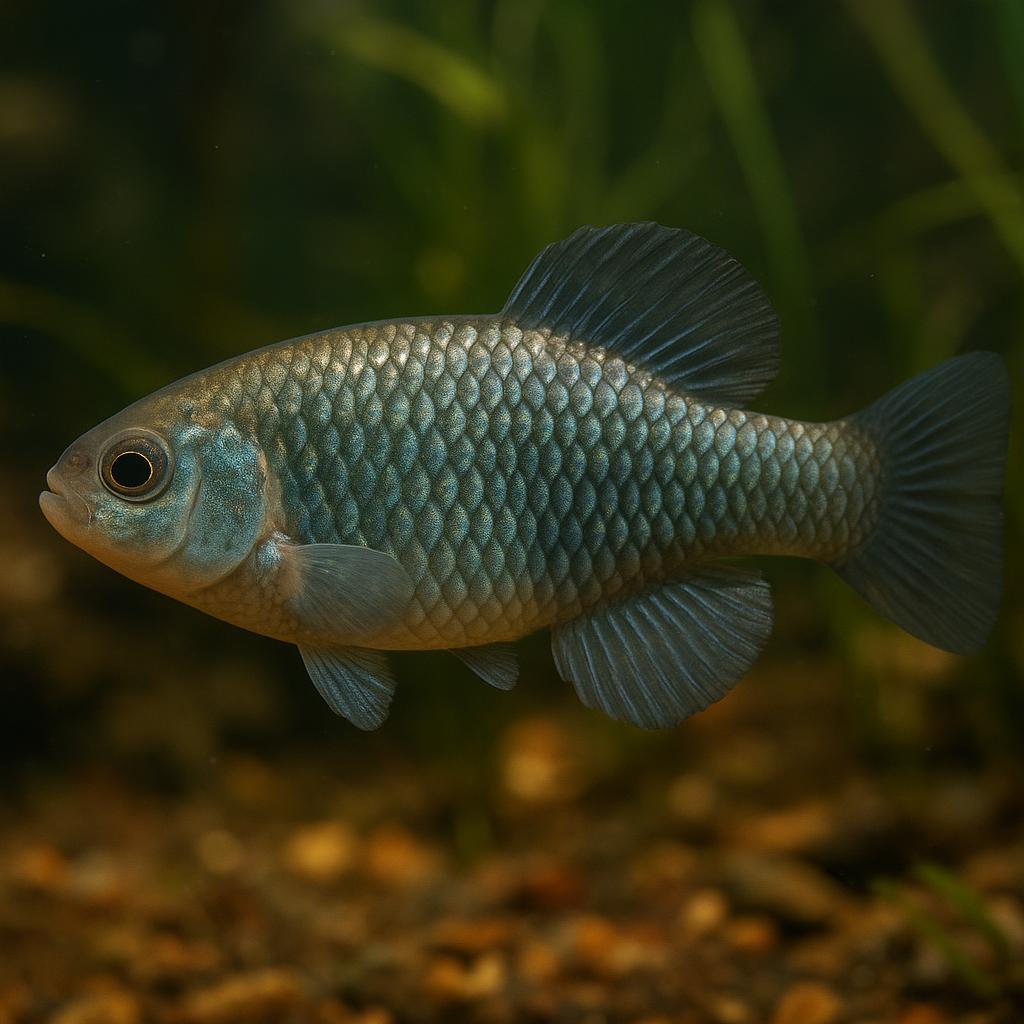 AI-generated illustration of Blackfin pupfish