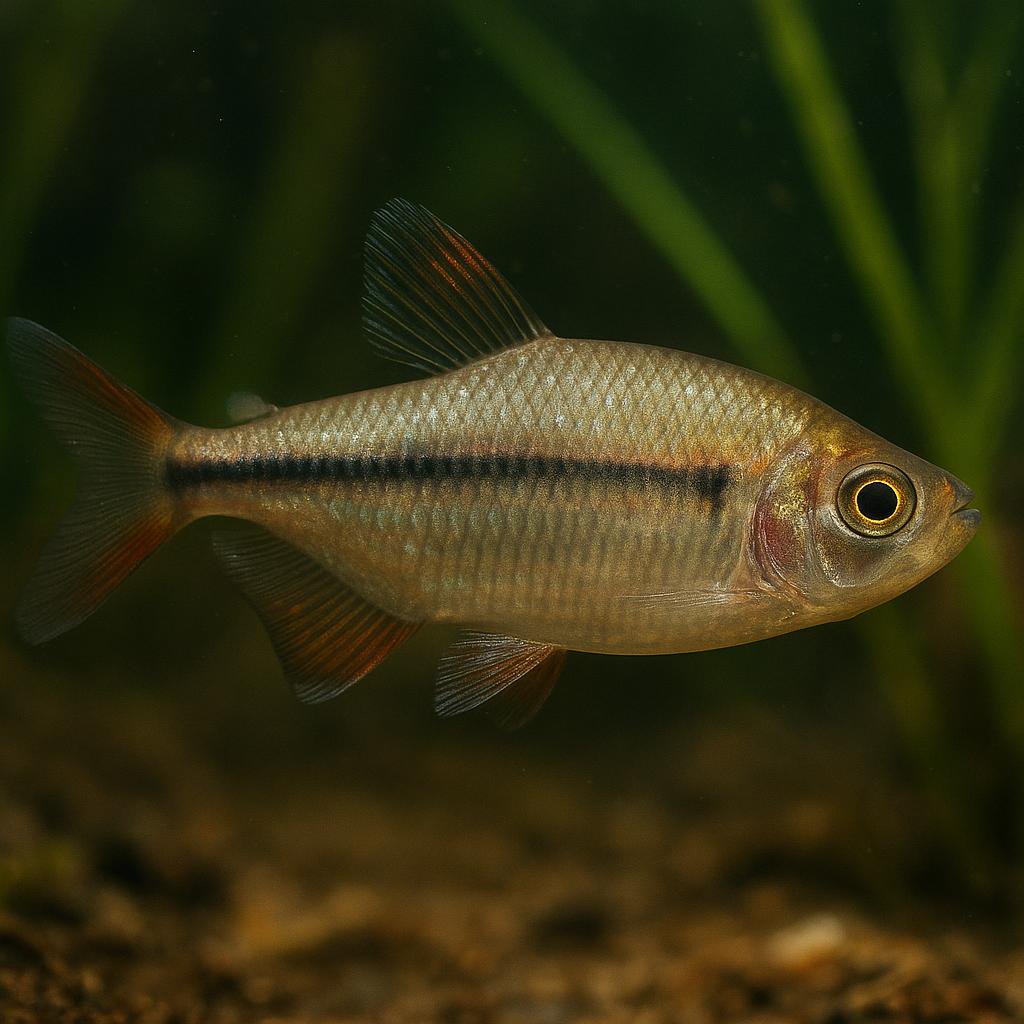 AI-generated illustration of Lambari de adiposa preta