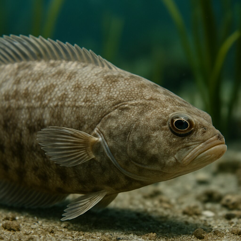 AI-generated illustration of Petrale sole
