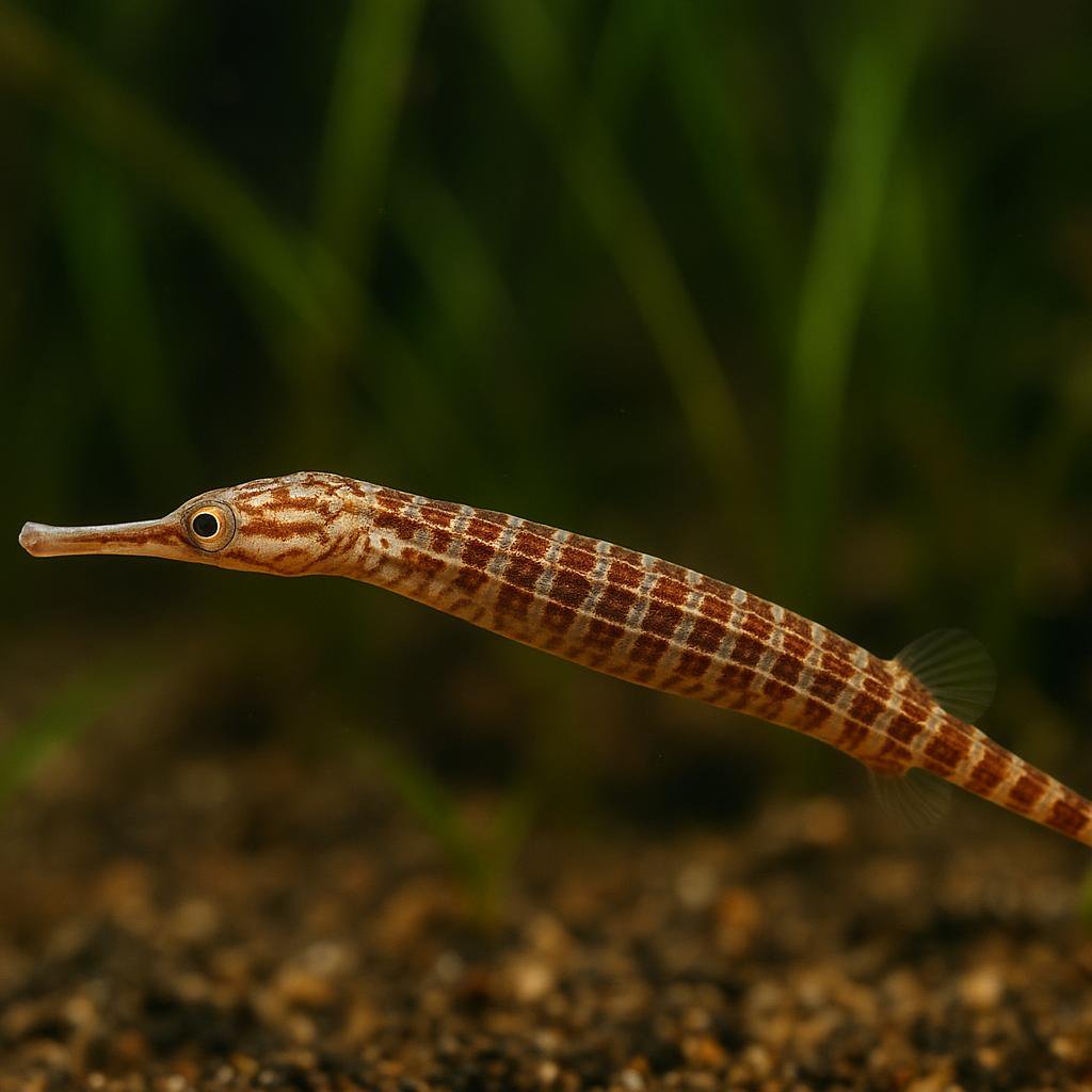 AI-generated illustration of Long tail pipefish