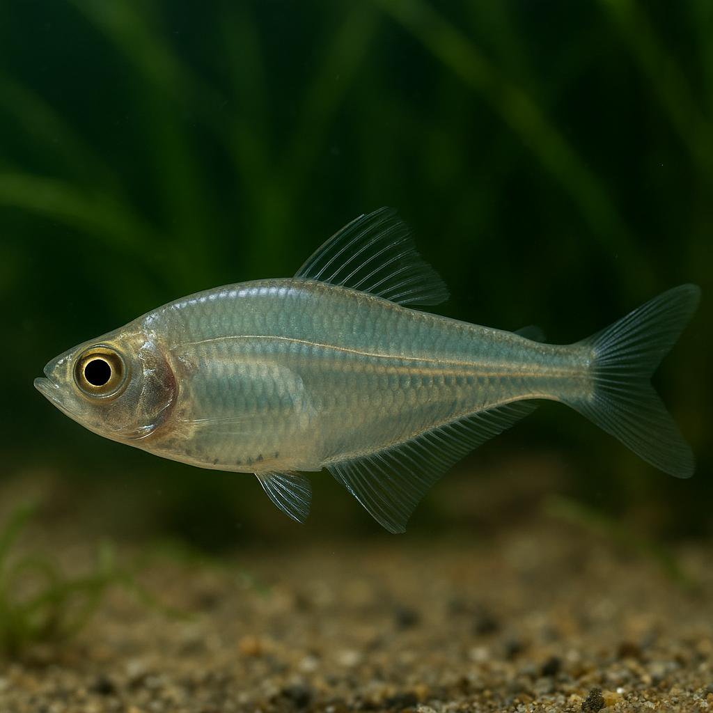 AI-generated illustration of Hyaline cardinalfish