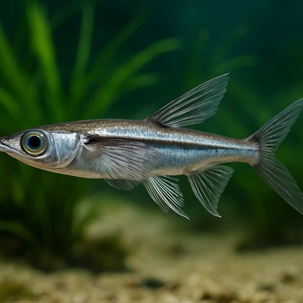 AI-generated illustration of Pacific sharpchin flyingfish