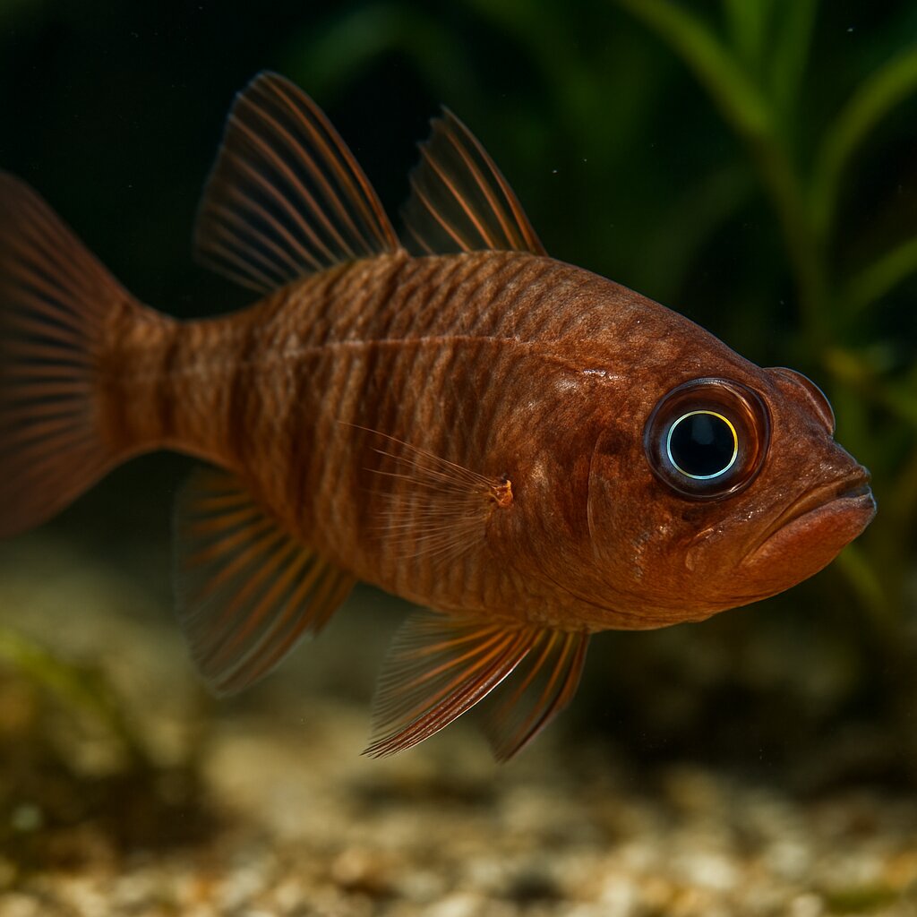 AI-generated illustration of Crosseyed cardinalfish