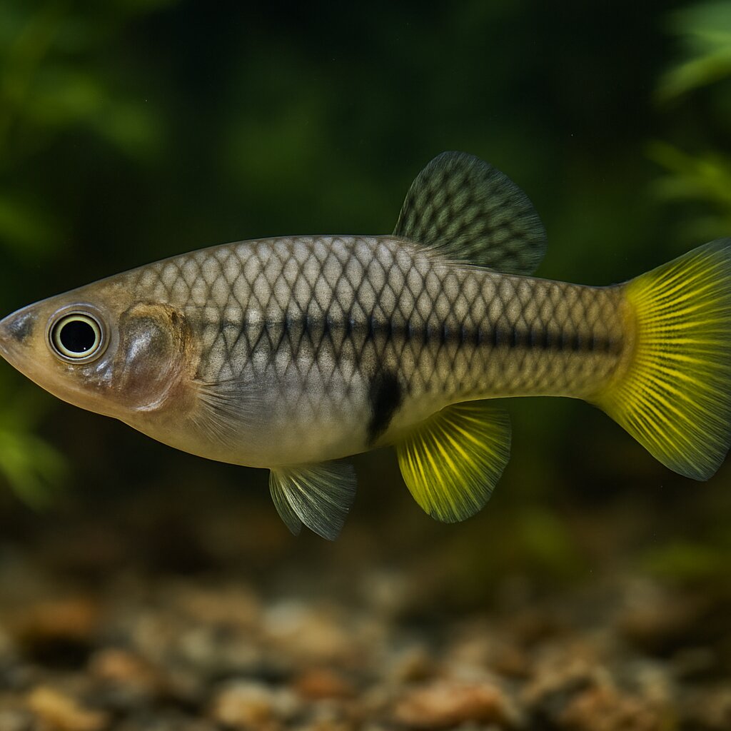 AI-generated illustration of Yellowfin gambusia