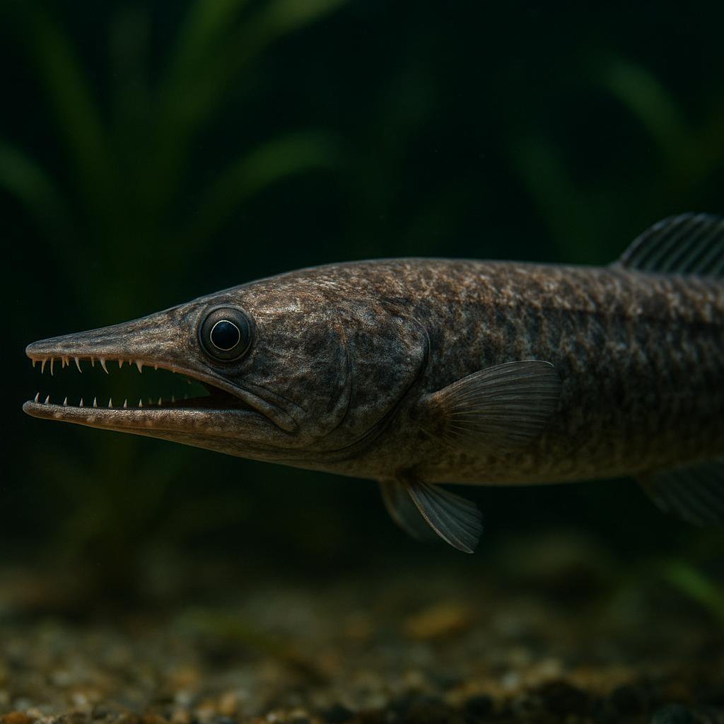AI-generated illustration of Bertelsen's duckbill conger
