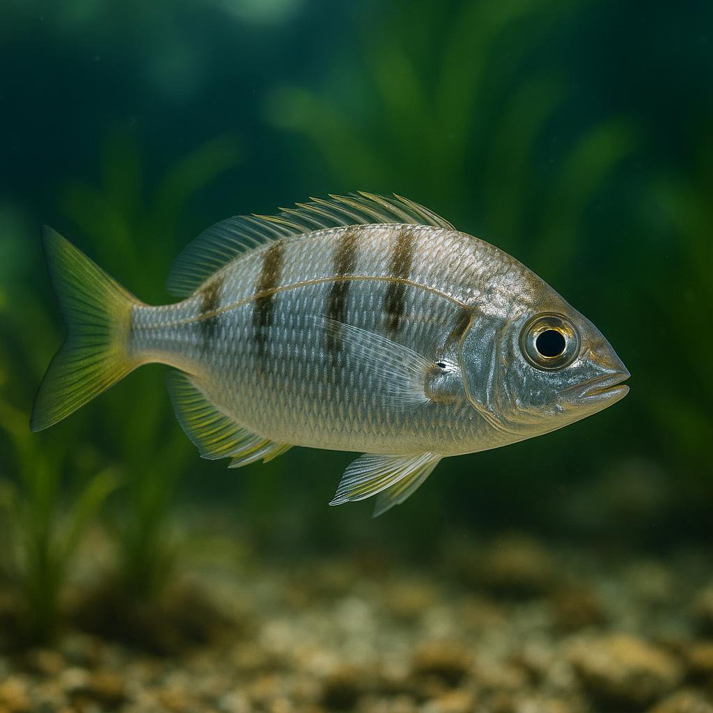 AI-generated illustration of Japanese silver-biddy