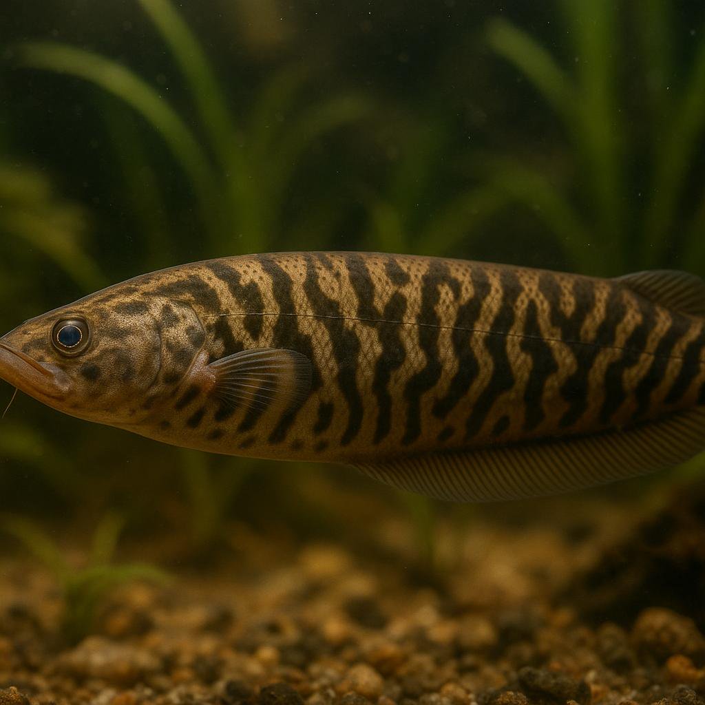AI-generated illustration of Panamanian banded knifefish