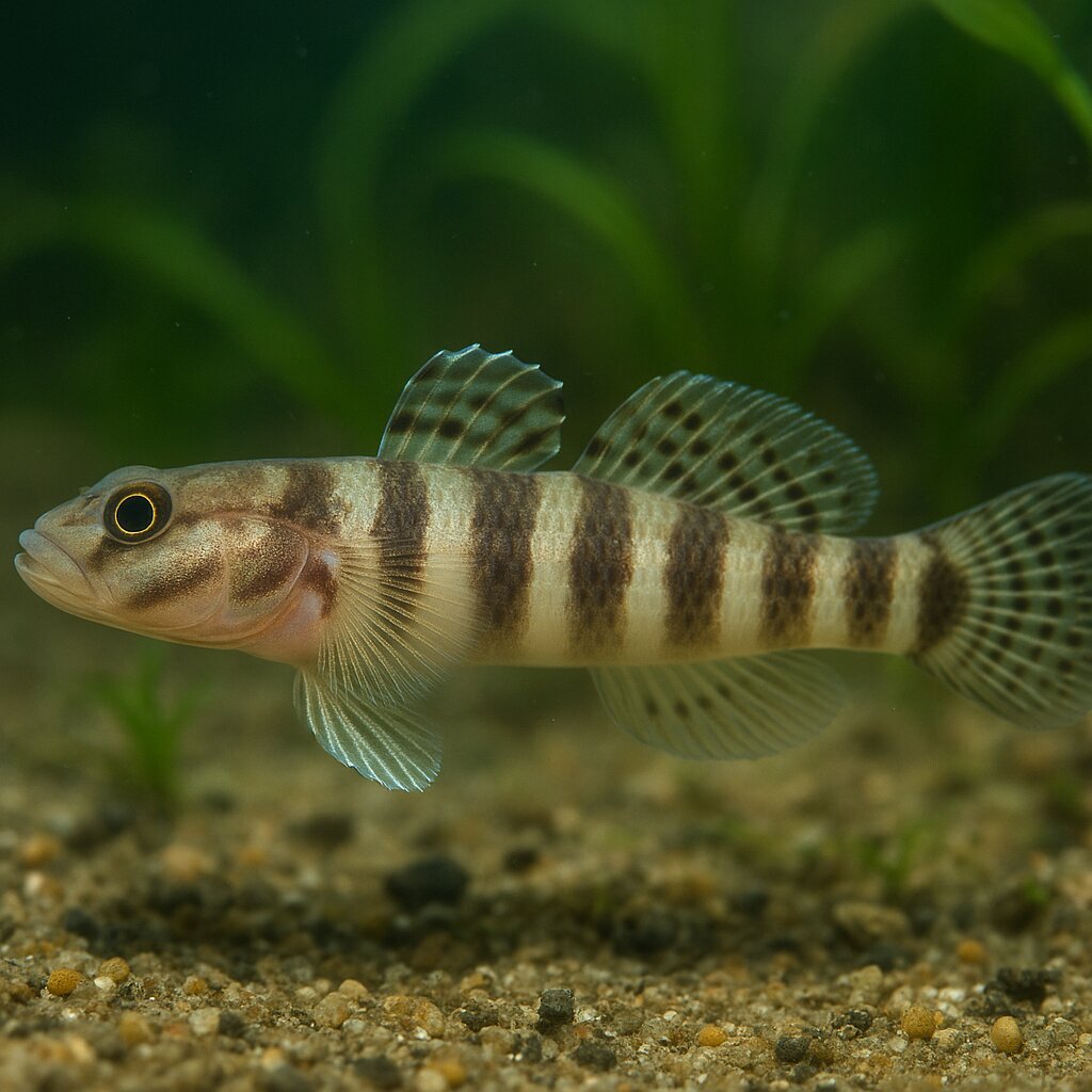 AI-generated illustration of Banded mulletgoby
