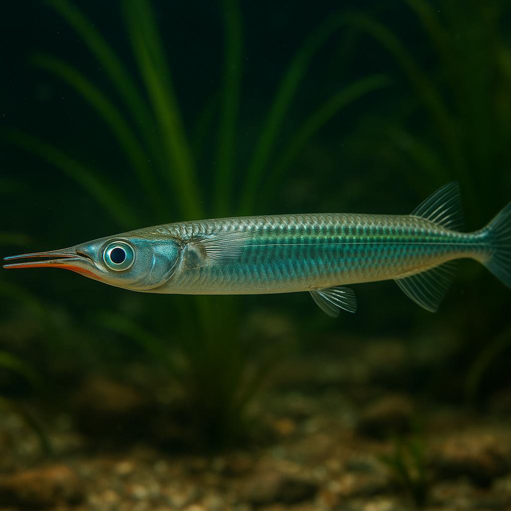 AI-generated illustration of Yellowtip halfbeak