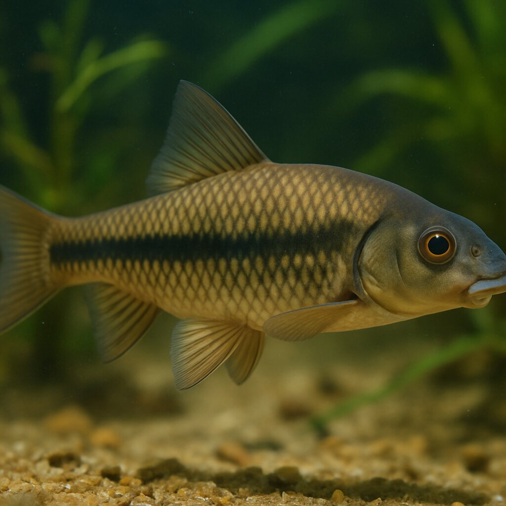 AI-generated illustration of Dolphin barb