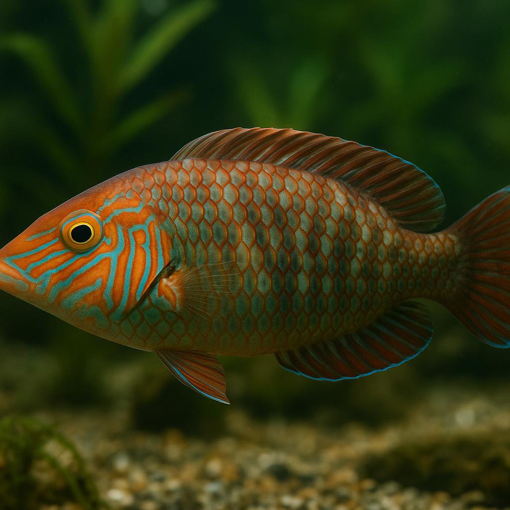 AI-generated illustration of Blackspot razorfish