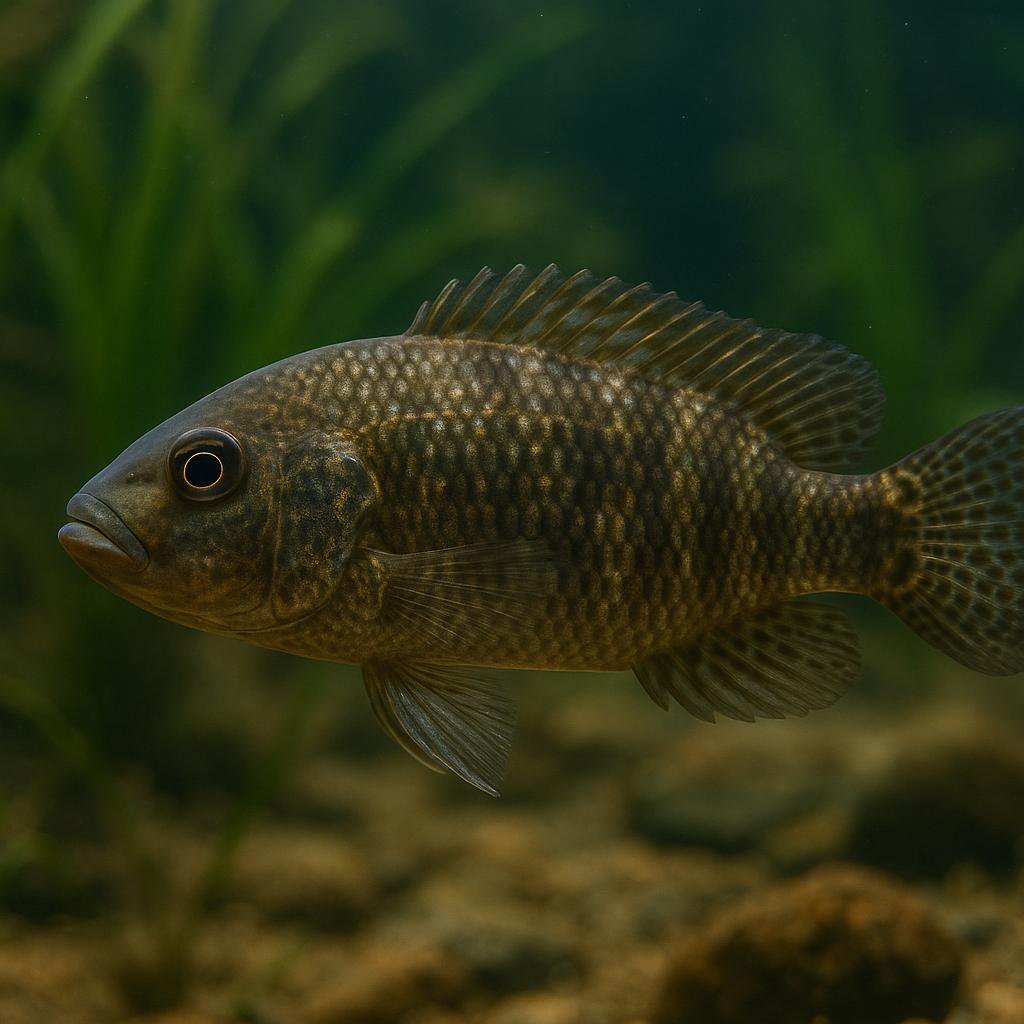 AI-generated illustration of Iranian cichlid