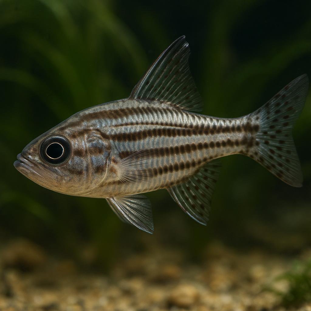 AI-generated illustration of Flagfin cardinalfish