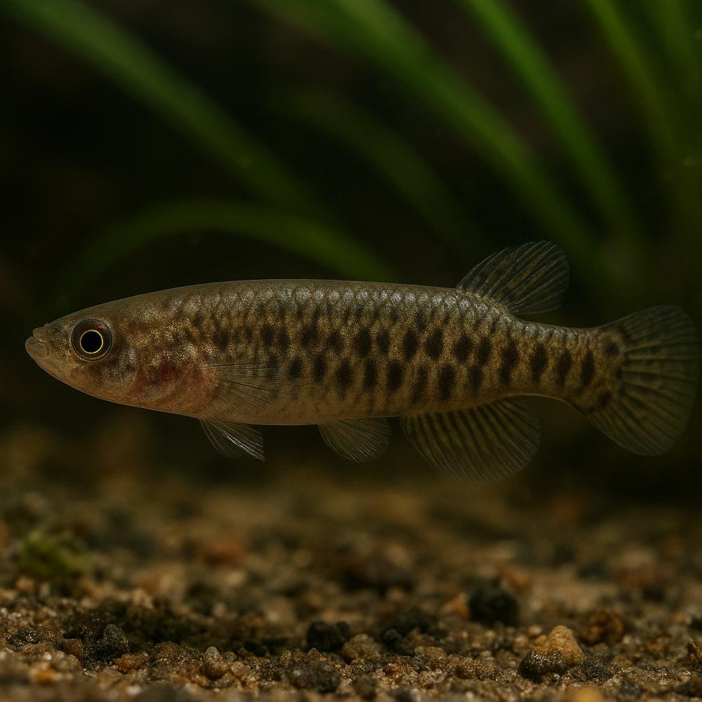 AI-generated illustration of Gracile rivulus (Kryptolebias)