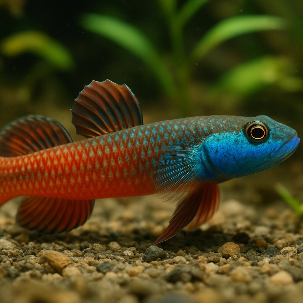 AI-generated illustration of Palawan lentipes goby