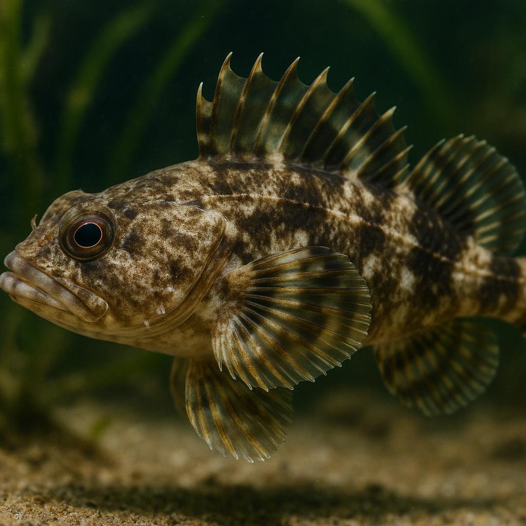 AI-generated illustration of Darkfin sculpin