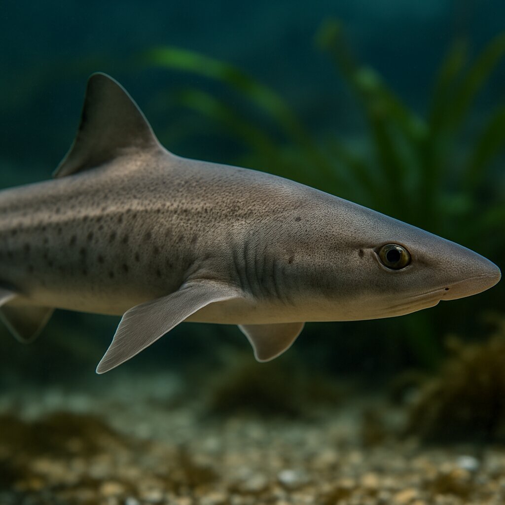 AI-generated illustration of Humpback smooth-hound
