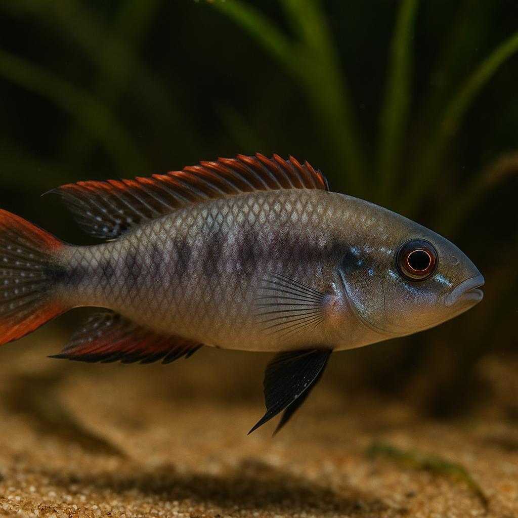 AI-generated illustration of Transvestite cichlid