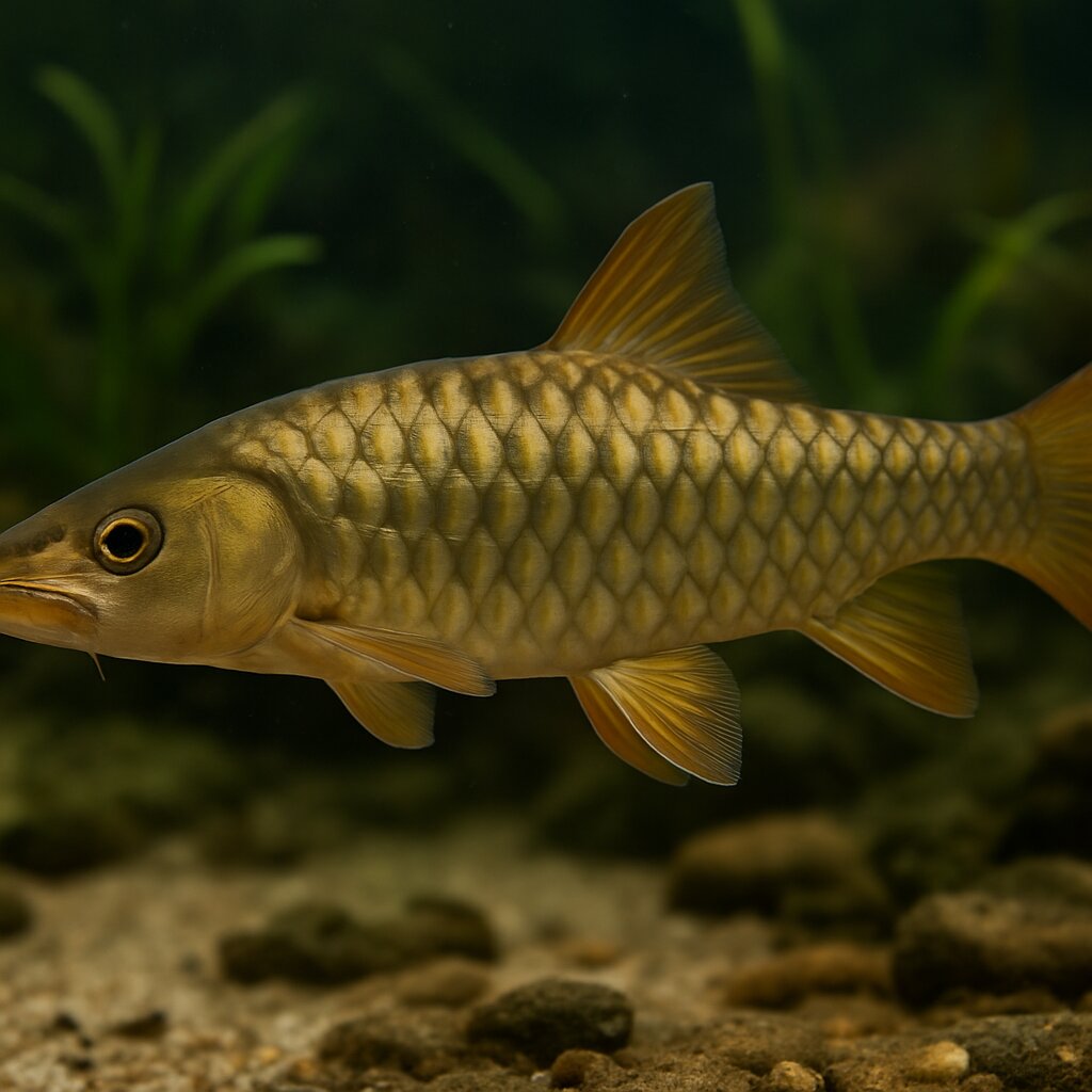 AI-generated illustration of Golden arrow mahseer